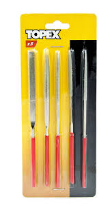 LIMAS DE AGUJA DE DIAMANTE 5PZ TOPEX
