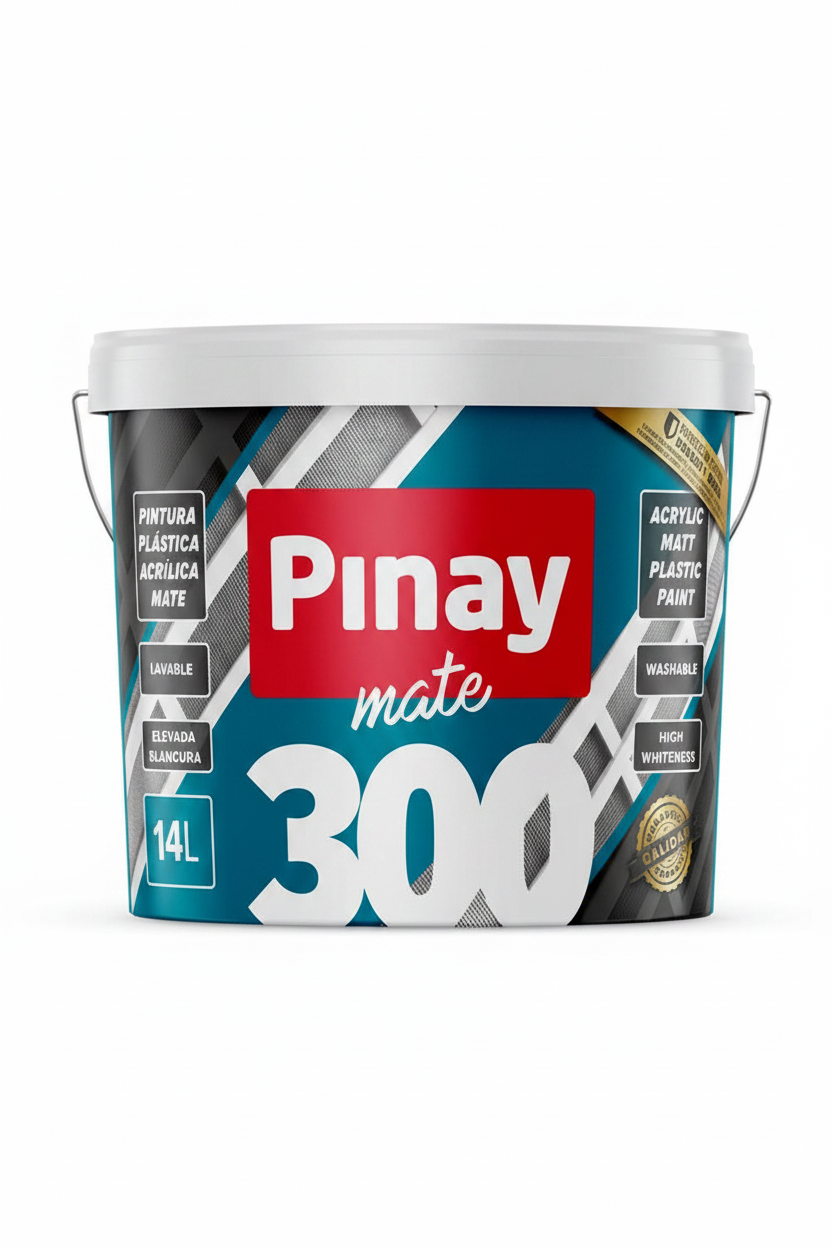 PINTURA PLÁSTICA MATE 300 DE USO INTERIOR PINAY