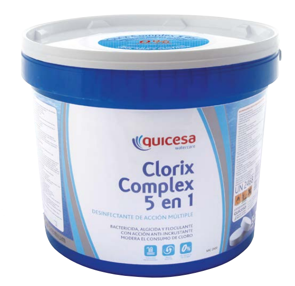 CLORIX COMPLEX 5 EFECTOS DESINFECTANTE DE ACCION MULTIPLE TABLETA QUICESA
