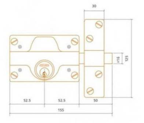 CERROJO DE SEGURIDAD MODELO 350 EZCURRA