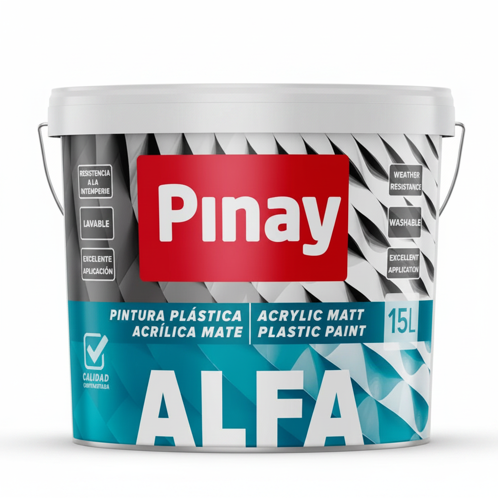 PINTURA PLÁSTICA ALFA USO INTERIOR Y EXTERIOR PINAY