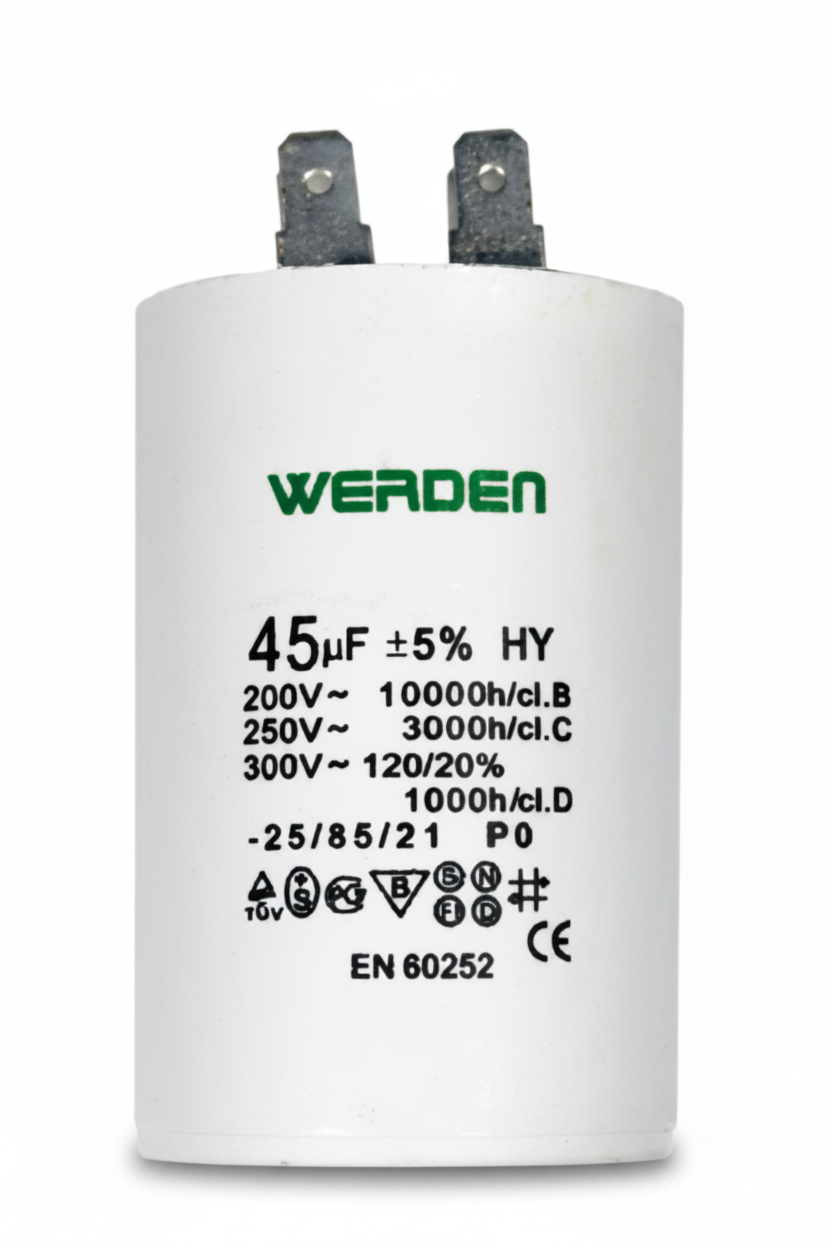 CAPACITADOR DE MOTOR WERDEN
