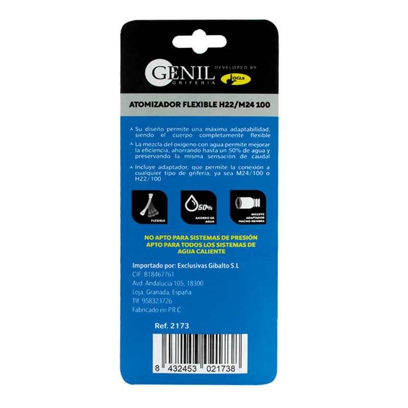 ATOMIZADOR FLEXIBLE H22/M24 100