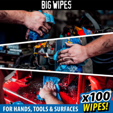 Bote toallitas limpiadoras BIG WIPES heavy duty