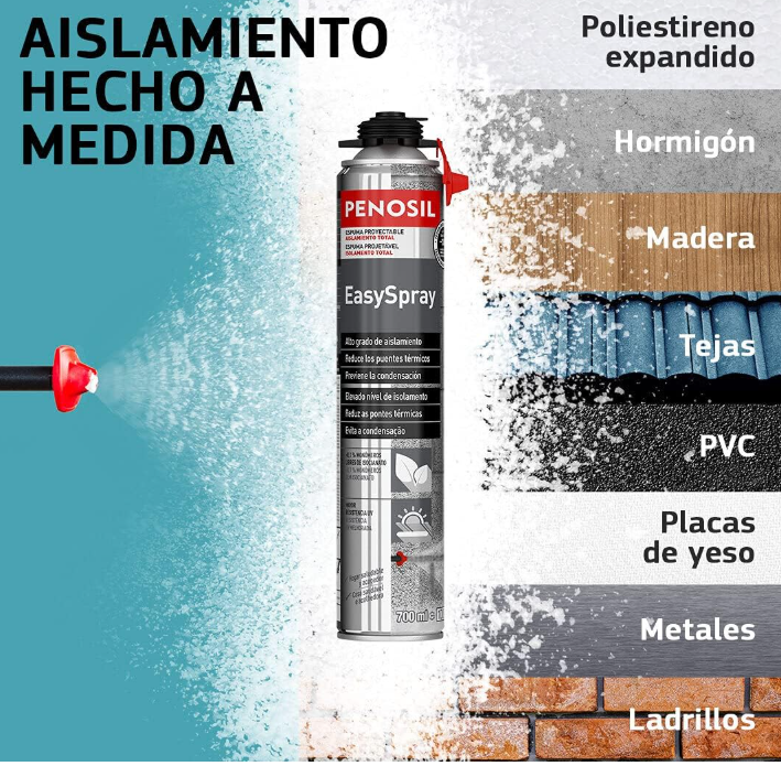 ESPUMA PROYECTABLE CON APLICADOR UNIOX PENOSIL