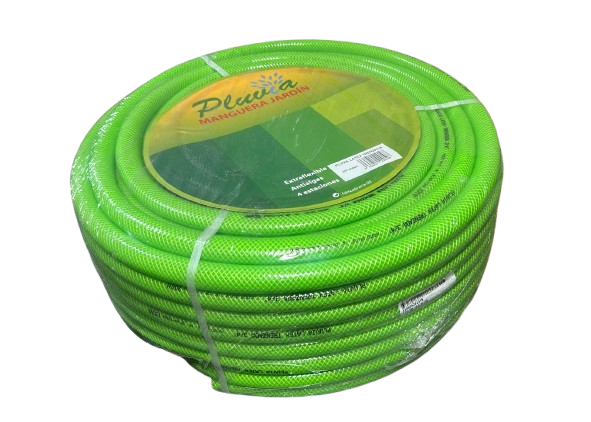 ROLLO 50MT MANGUERA LATEX REFORZADA TRENAZADA CON MALLA