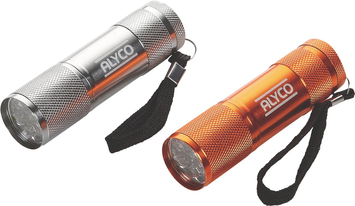 LINTERNA TUBULAR ALUMINIO 9LED