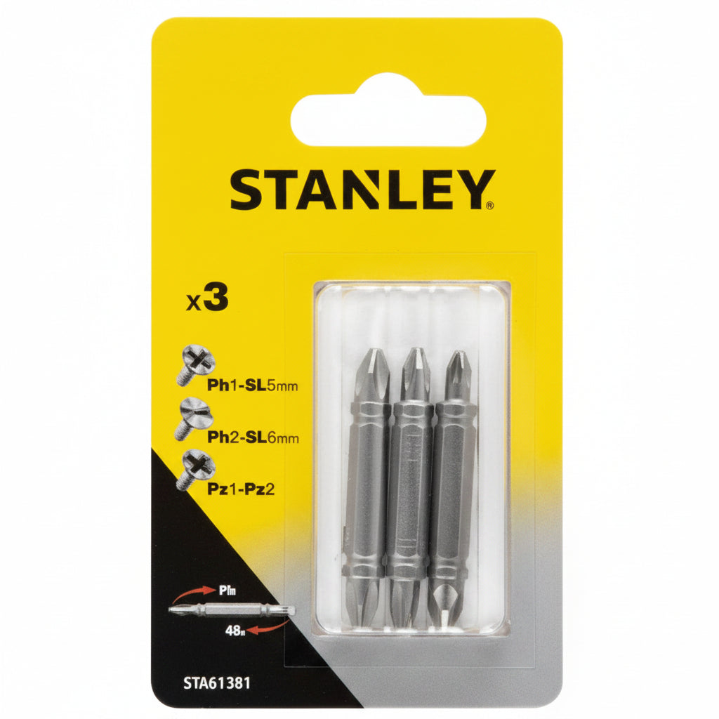 3 Puntas Doble Funcion 48 mm (PH1-SL5, PH2-SL6, PZ1-2 4) STANLEY — vista 2