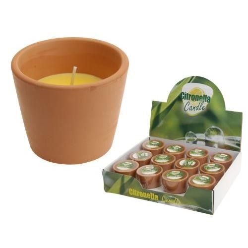 VELA CITRONELA TERRACOTA 180G KOOPMAN