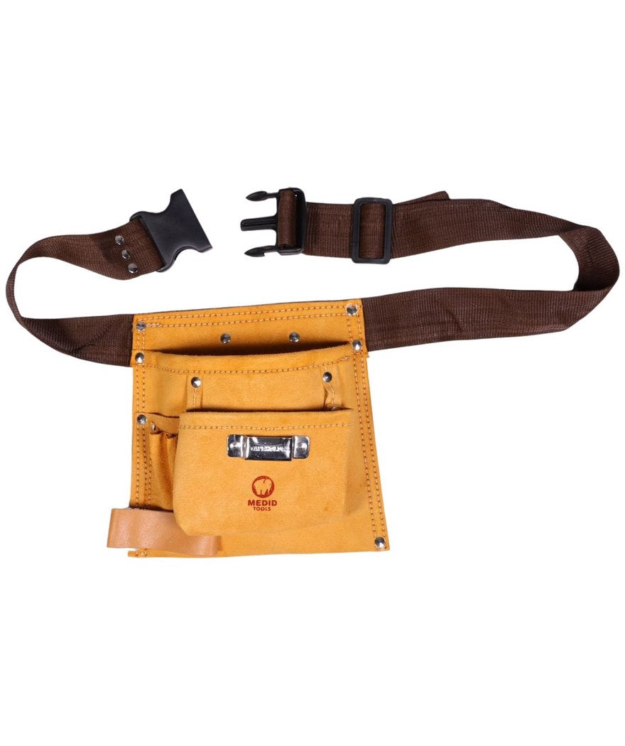 Porta – herramientas en piel – 5 bolsillos