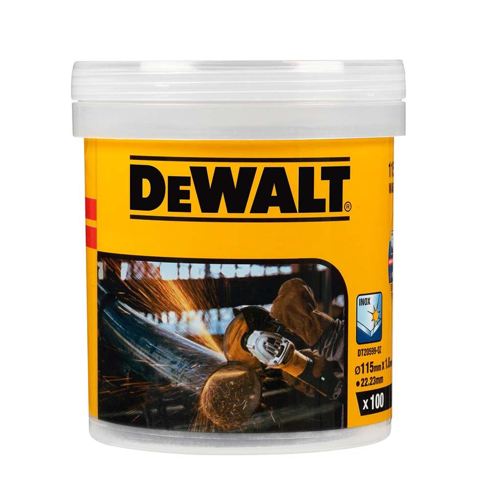 DISCO CORTE INOX-METAL 115MM BONDED DEWALT 100 UDS