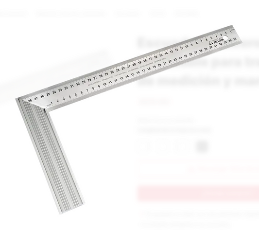 ESCUADRA DE ACERO INOXIDABLE 400mm, BELLOTA