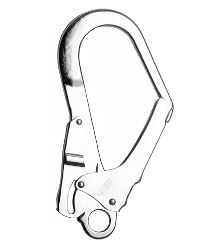 MOSQUETÓN SEMIMAXI, automático de acero apertura 55 mm