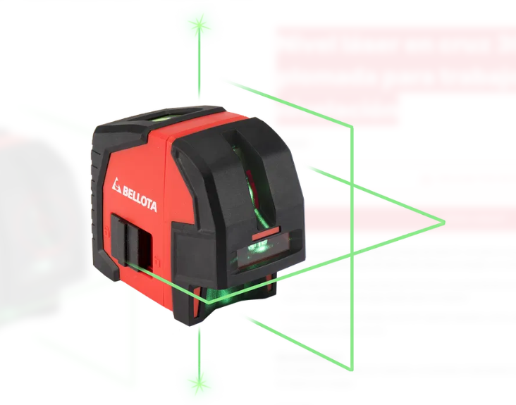 NIVEL LASER LINEAS VERDES 30MT+PLOMADA, BELLOTA