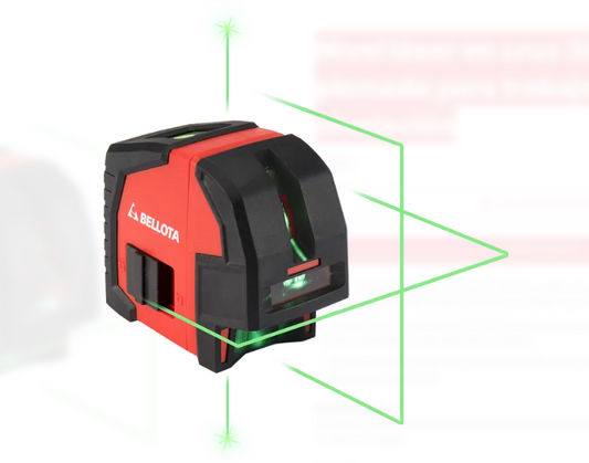 NIVEL LASER  LINEAS VERDES  30MT+PLOMADA, BELLOTA