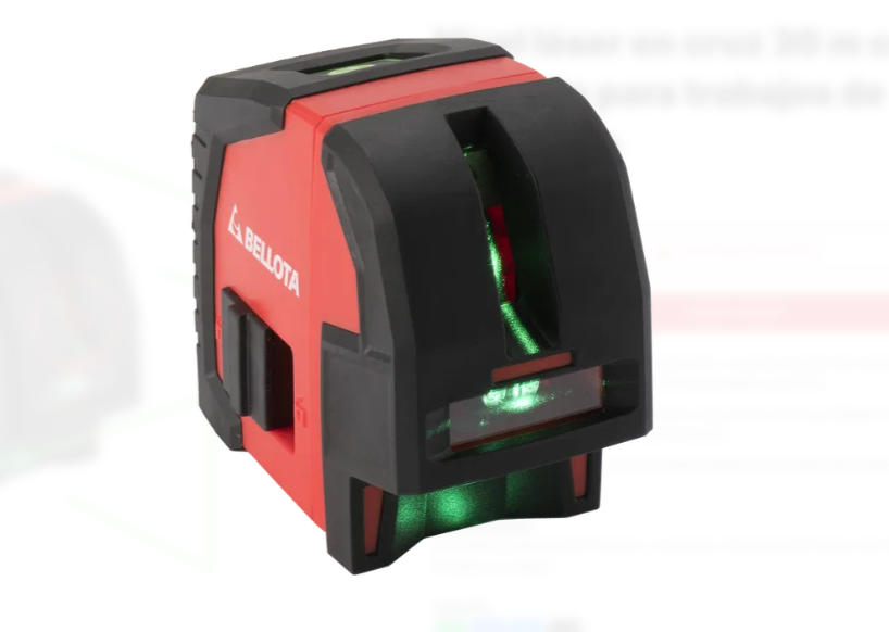 NIVEL LASER LINEAS VERDES 30MT+PLOMADA, BELLOTA