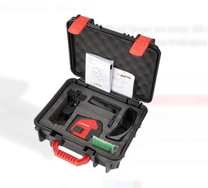 NIVEL LASER LINEAS VERDES 30MT+PLOMADA, BELLOTA