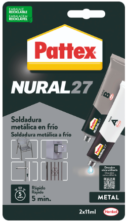 PATTEX NURAL-27 SOLDADURA METALICA EN FRIO RAPIDA