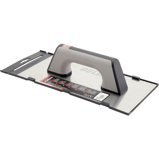 LLANA RECTA INOXIDABLE Y AFILADA CON MANGO BIMATERIAL PARA TRABAJOS DE ACABADO Y YESO 5861-1 A BIM INOX BELLOTA