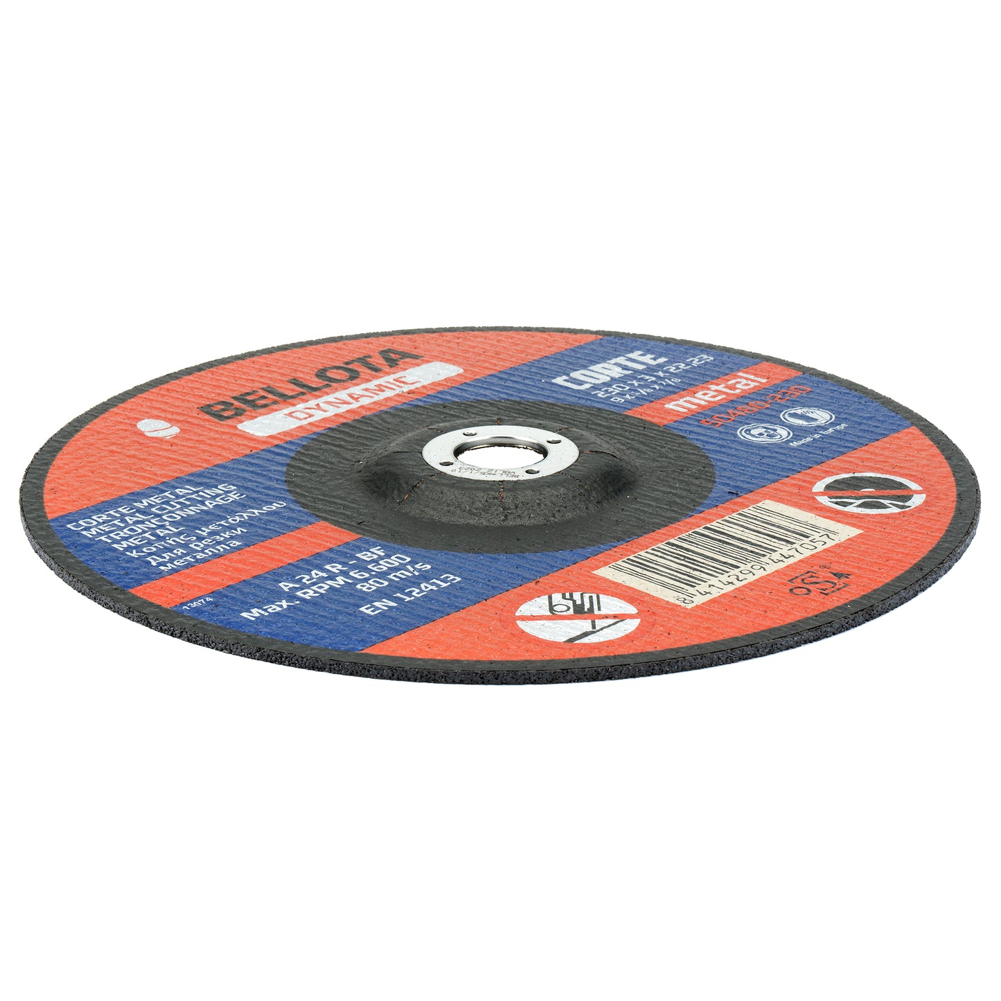 DISCO ABRASIVO DYNAMIC PARA CORTE METAL 3 MM BELLOTA