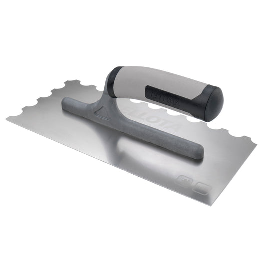 PEINE DE ACERO INOXIDABLE DIENTE RADIO CON MANGO ABIERTO BIMATERIAL PARA TRABAJOS DE ALICATADO Y SOLADO BELLOTA