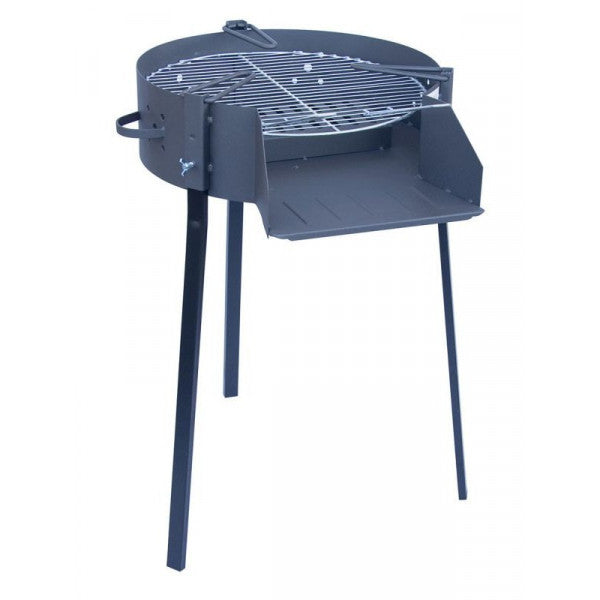 BARBACOA REDONDA CON SOPORTE FLORES CORTES
