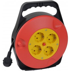 CARRETE 4 TOMAS ALARGADOR DE CABLE 10 METROS 3G 1.5MM2