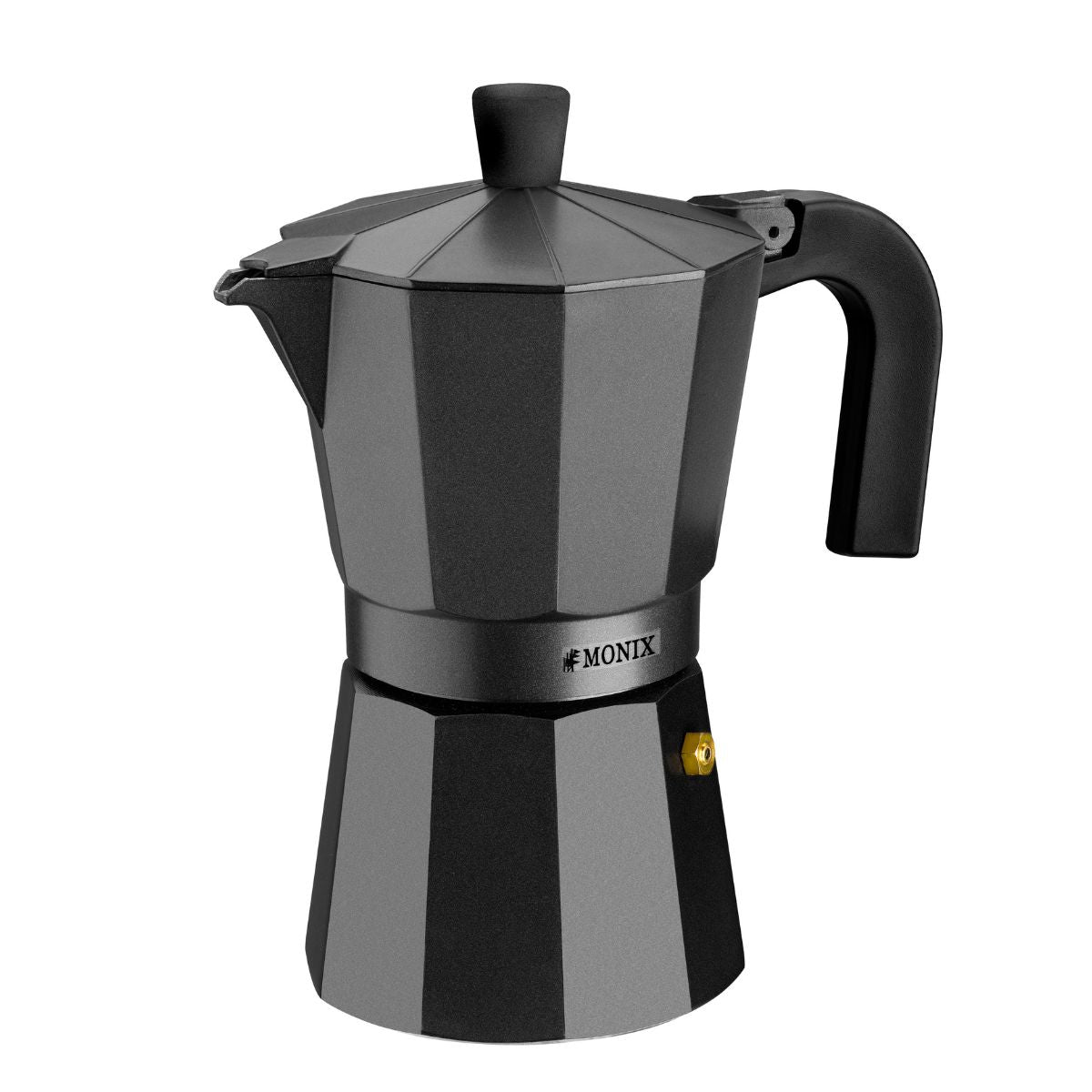 Cafetera Vitro-Noir MONIX — vista lateral (M640003, M640006, M640009, M640012)