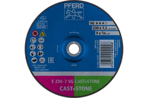 PFERD, Discos de desbaste 180X7.2mm SG CAST+STONE