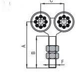 CARRO 4 RODAMIENTO ACERO GAYNER