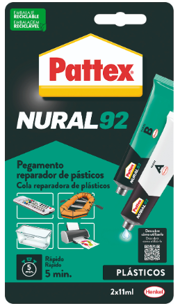 PATTEX NURAL-92 PEGAMENTO REPARADOR DE PLASTICOS