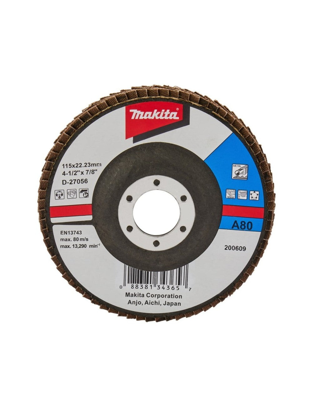 DISCO DE LAMINA DE OXIDO DE ALUMINIO MAKITA