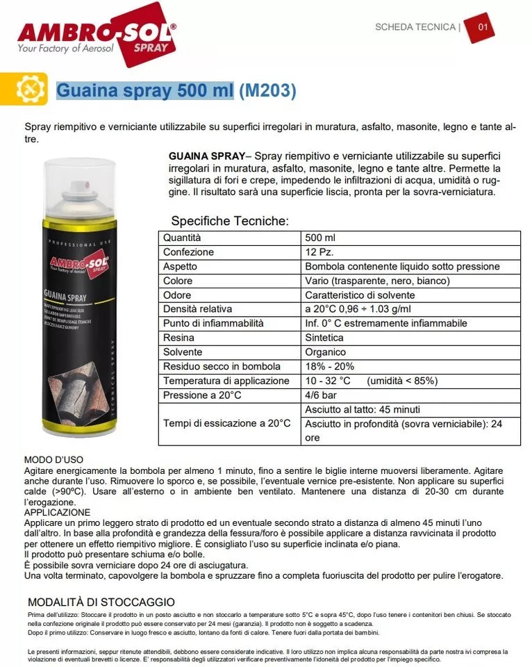 SPRAY SELLADOR IMPERMEABLE 500ML AMBROSOL