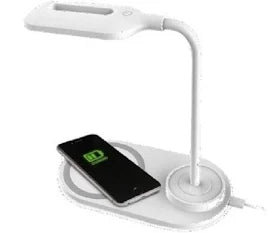LAMPARA DE MESA LED + CARGADOR INALAMBRICO 8W PLATINET