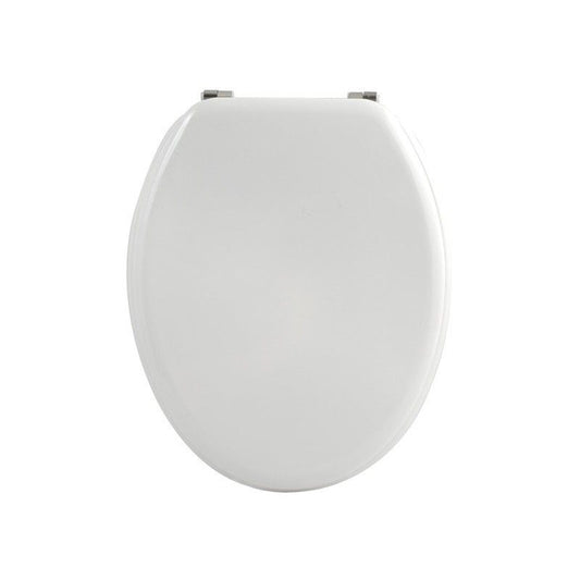 TAPA WC MADERA BLANCA BISAGRA INOXIDABLE MSV