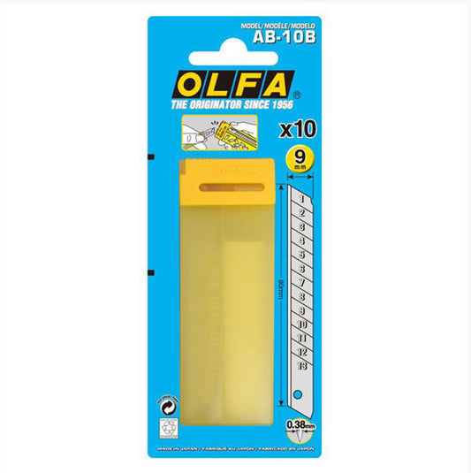 PACK 10 CUCHILLAS 9MM OLFA