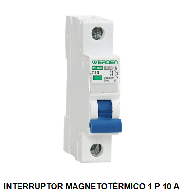 INTERRUPTORES MAGNETOTERMICOS 1polo 6KA