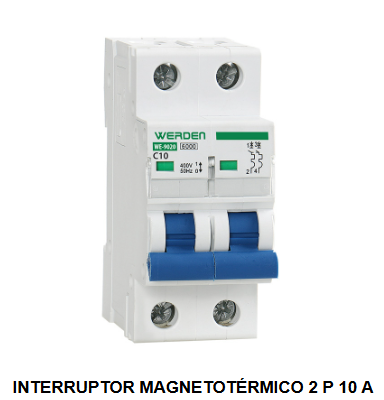 INTERRUPTORES MAGNETOTERMICOS 2polos 6KA