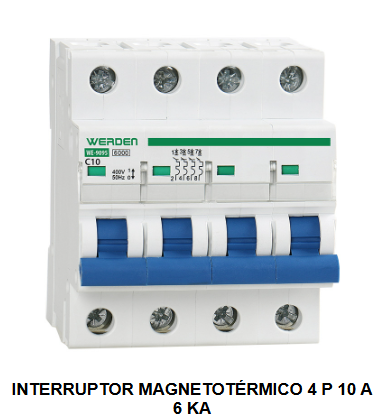 INTERRUPTORES MAGNETOTERMICOS 4polos 6KA