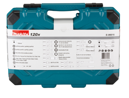 MAKITA MALETIN HERRAMIENTAS MANUAL 120PCS