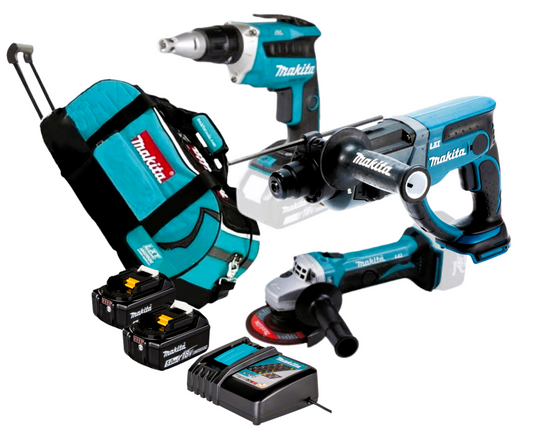 Kit herramientas a bateria para carton yeso,DLX3190TX1 Makita