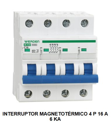 INTERRUPTORES MAGNETOTERMICOS 4polos 6KA