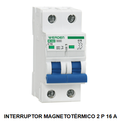 INTERRUPTORES MAGNETOTERMICOS 2polos 6KA
