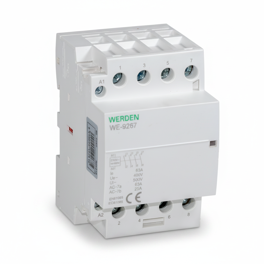 CONTACTOR MODULAR WERDEN 4 POLOS