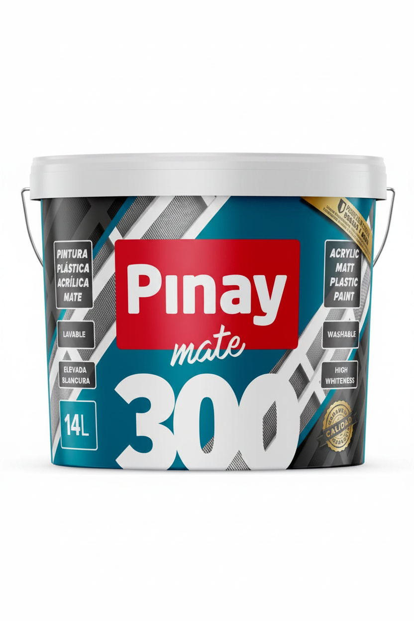 PINTURA PLÁSTICA MATE 300 DE USO INTERIOR PINAY