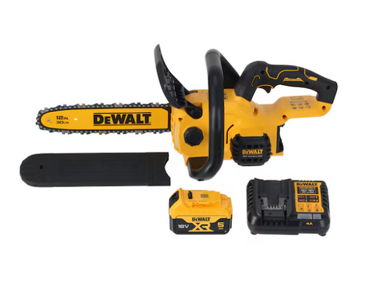MOTOSIERRA XR 18V / Largo de espada 30CM, 1bat 5Ah + Cargador , DCM565P1-QW, DeWALT