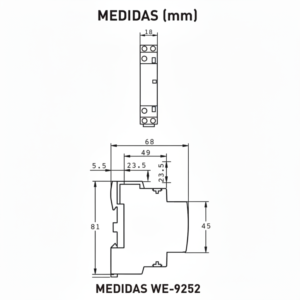 CONTACTOR MODULAR WERDEN 2 POLOS