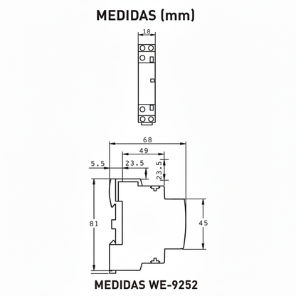 CONTACTOR MODULAR WERDEN 2 POLOS