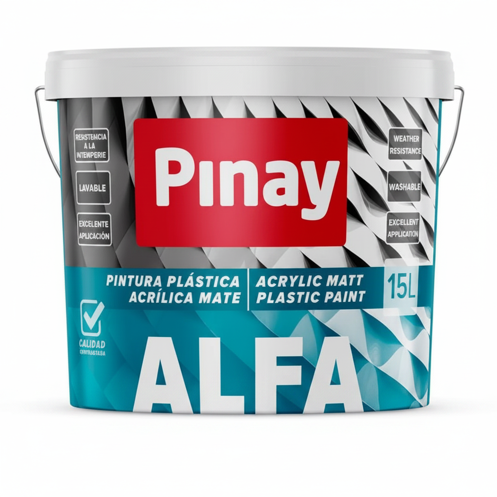 PINTURA PLÁSTICA ALFA USO INTERIOR Y EXTERIOR PINAY
