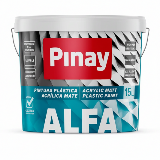PINTURA PLÁSTICA ALFA USO INTERIOR Y EXTERIOR PINAY